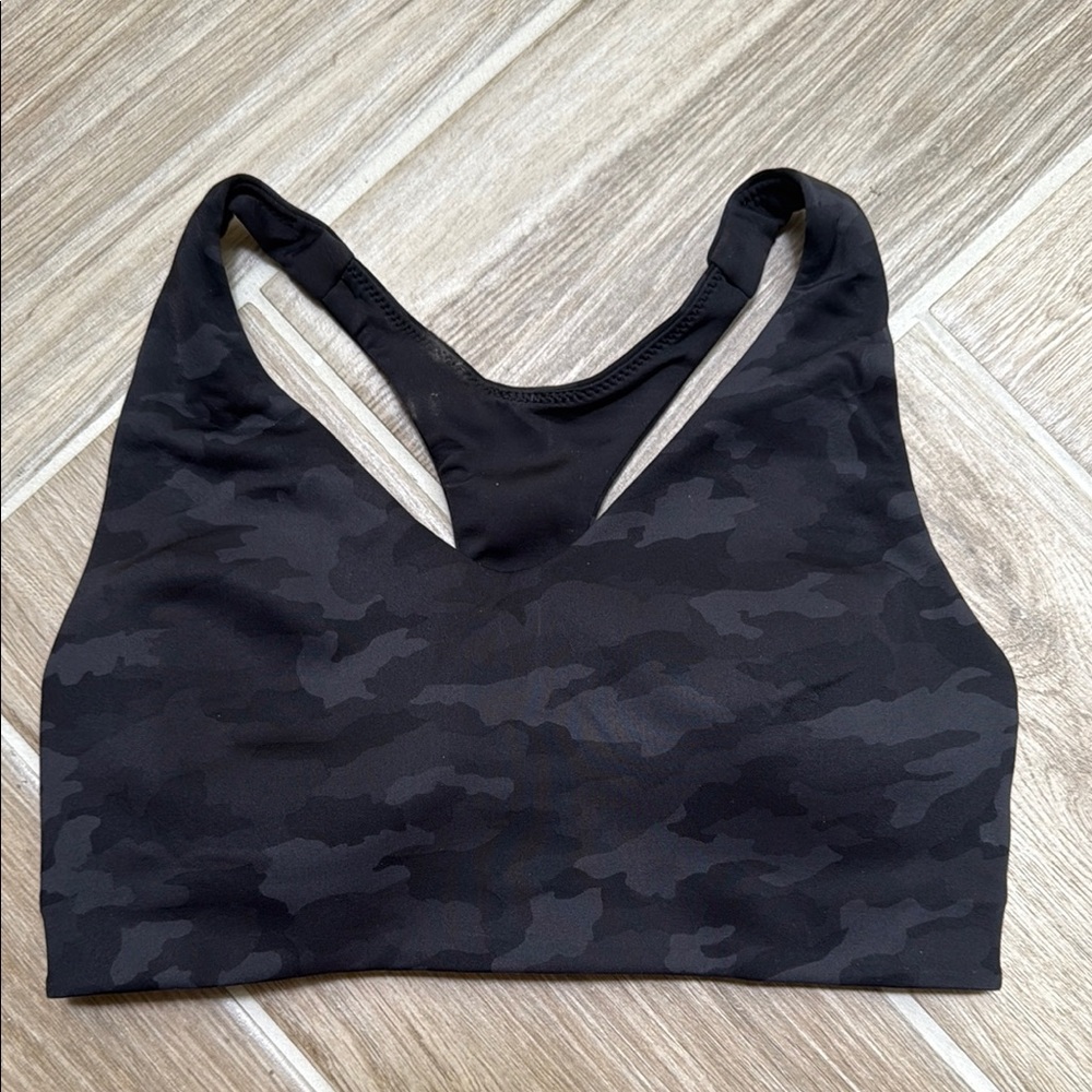 lululemon athletica Black Camo Sports Bra